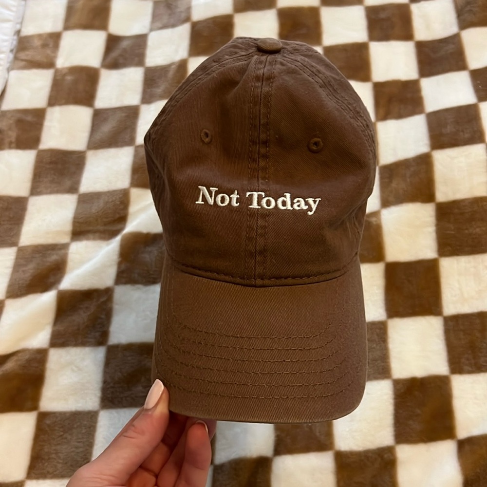 brown ball cap